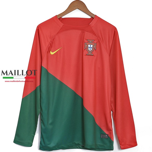 maillot manche longue portugal domicile 2022