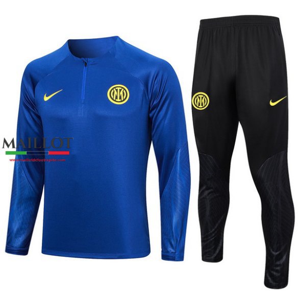Ensemble survetement Inter Milan 2023/2024 bleu jaune noir